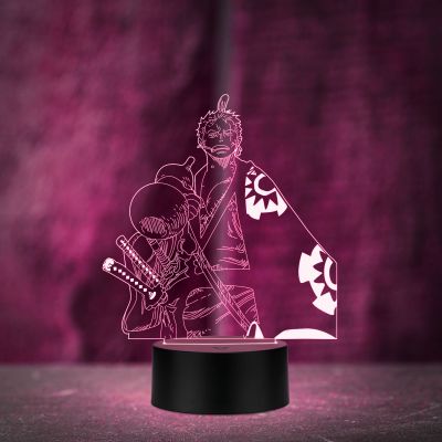 Acrylic Zoromanga452 3D Illusion Night Lamp Anime Home Decor Light 16 Color Changing With Remote Control,